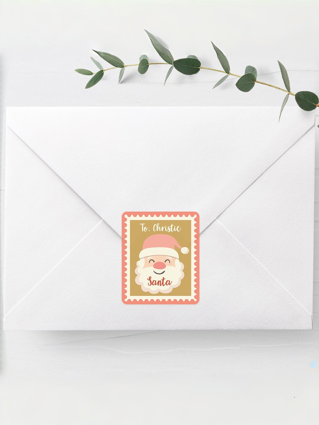 Custom Christmas Santa Label Stickers
